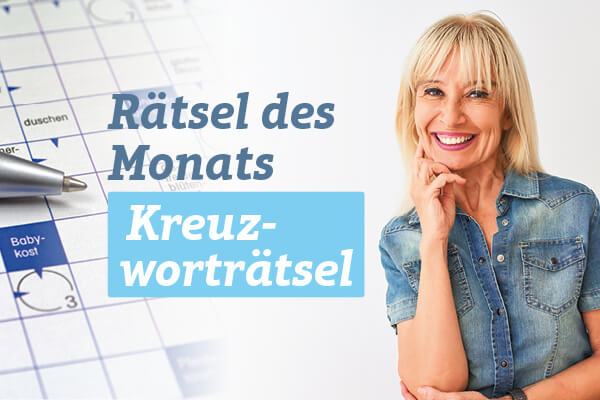 Machen Sie mit beim Rätsel des Monats auf Sanpura.de: Kreuzworträtsel